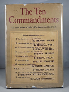 The Ten Commandments ed Armin Robinson 1943 1st Edition Hardcover DJ Thomas Mann