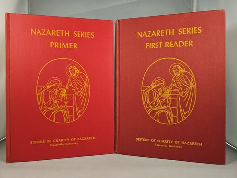 Nazareth Series Primer + First Reader Lot (2) Hardcovers 1942 Sisters of Charity