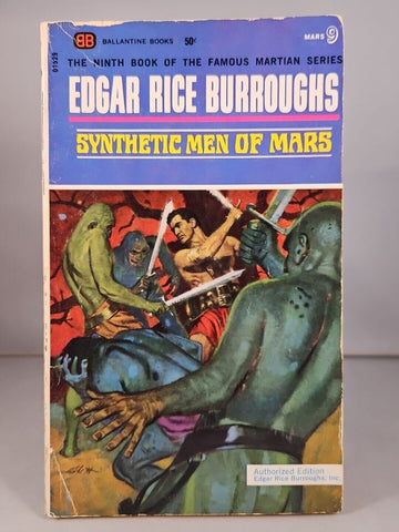 Synthetic Men of Mars by Edgar Rice Burroughs (1969) 4th Printing Ballantine PB