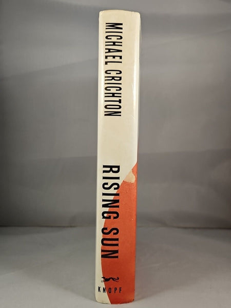 Rising Sun by Michael Crichton (1992) 1st Edition, 4th Printing Hardcover DJ