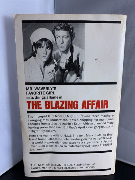 Girl from UNCLE #2 The Blazing Affair Michael Avallone 1966 Signet 1st Printing