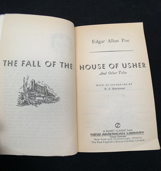 The Fall of the House of Usher Edgar Allan Poe, 1960 12th Print Signet Paperback