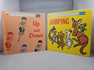 Early-Start Preschool Reader Lot 2: Up and Down & Jumping, 1965 Hardcover Illust
