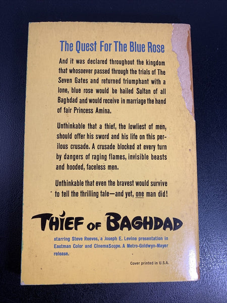 Thief of Baghdad by Richard Wormser (1961) 1st Printing Dell Paperback 35 cents