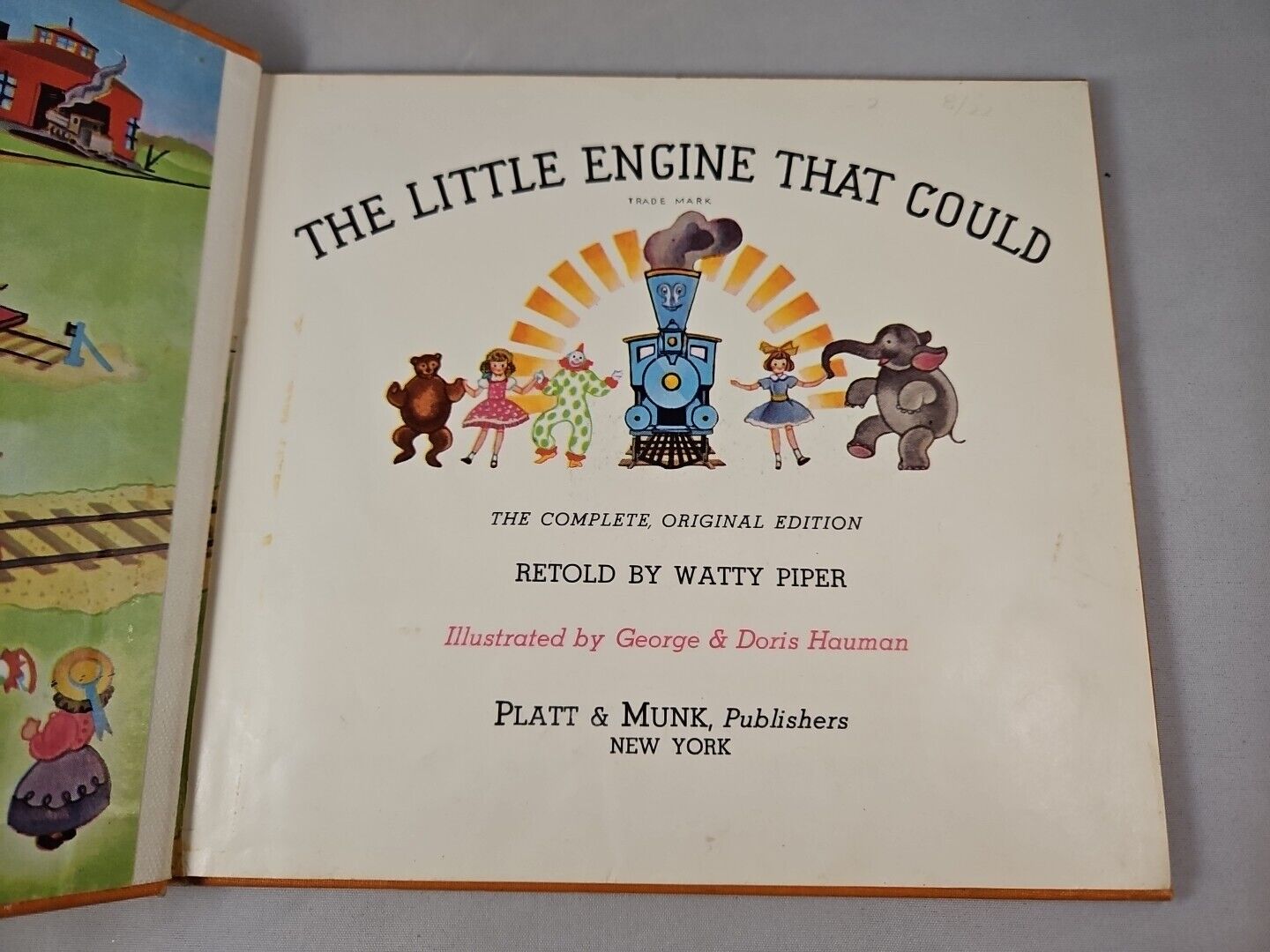 The Little Engine that Could Retold by Watty Piper- 60th Anniversary Edition- store 1990- Platt & Munk Publishers New York