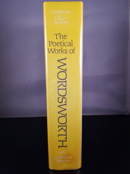 The Poetical Works of Wordsworth 1982 3rd Pr Cambridge Edition Hardcover William