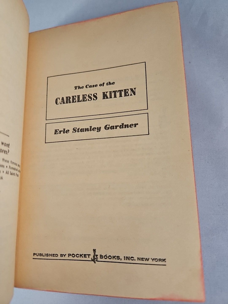 Erle Stanley Gardner Paperback Lot 4 Daring Divorcee Careless Kitten Perry Mason