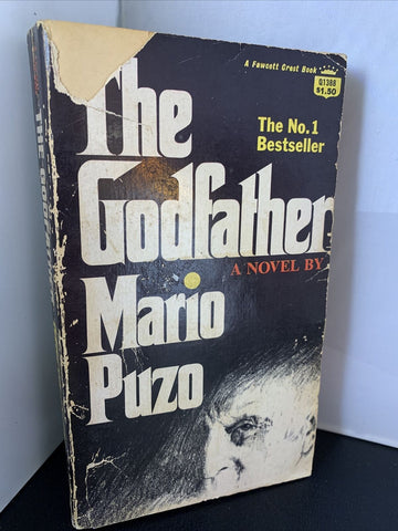 The Godfather - Mario Puzo 1969 1st Edition Fawcett Crest Q1388 Paperback $1.50
