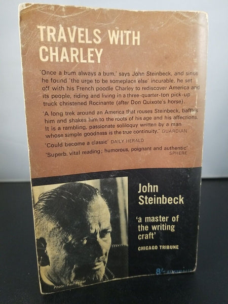 Travels With Charley by John Steinbeck (1962) PAN Paperback, UK Printing