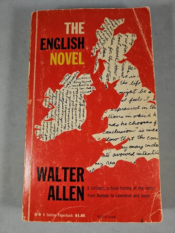 The English Novel by Walter Allen (1954) Dutton D9 Trade Paperback $1.85