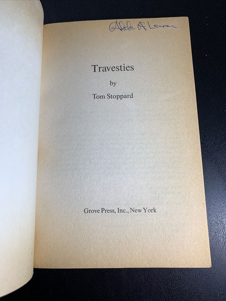 Travesties, a Play by Tom Stoppard (1984) 9th Printing Evergreen E-661 Paperback