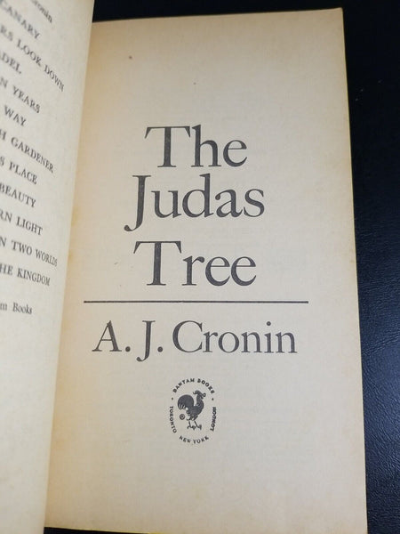 The Judas Tree by A. J. Cronin (1967) 10th Printing Bantam Paperback