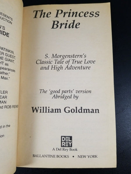 The Princess Bride by William Goldman (1987) Ballantine Paperback, Movie Tie-In