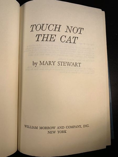 Touch Not the Cat by Mary Stewart (1976) 1st Edition BCE Hardcover Dust Jacket