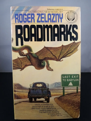 Roadmarks by Roger Zelazny (1980) 1st Printing Ballantine Del Rey Paperback