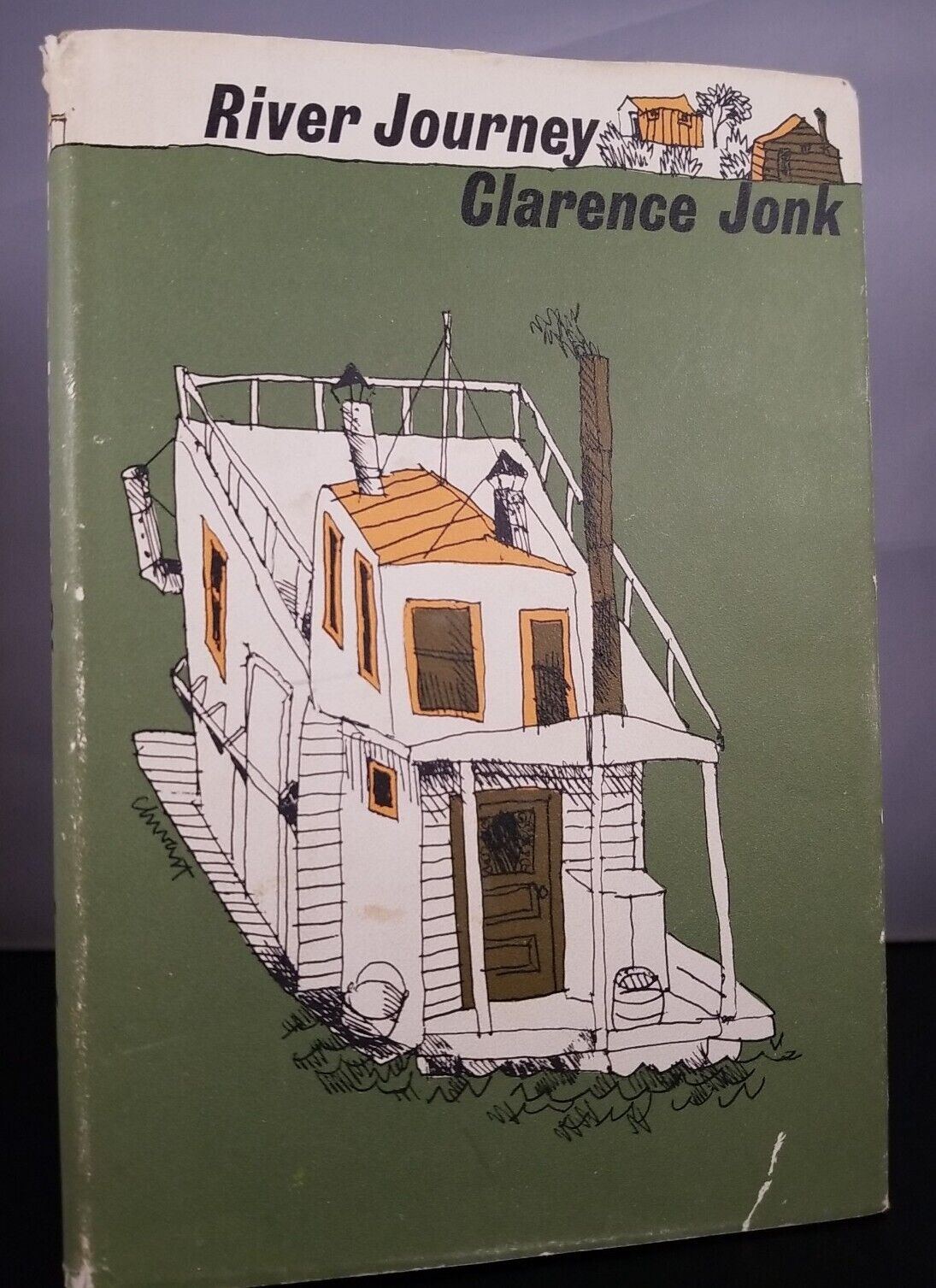 River Journey by Clarence Jonk (1964) 1st Edition Hardcover DJ Stein and Day