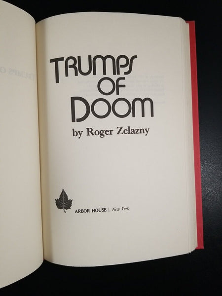 Trumps of Doom by Roger Zelazny (1985) 1st Edition BCE Hardcover DJ Amber