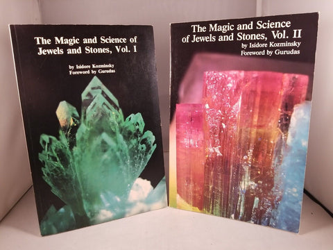 Magic & Science of Jewels & Stones Vol 1 & 2 Isidore Kozminsky 1988 Cassandra PB